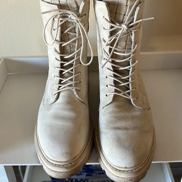 MJUS lace up ankle boots offwhite size 36 - Picture 4 of 13